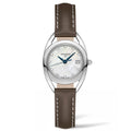 Longines Equestrian Mother of Pearl Dial Brown Leather Strap Watch for Women - L6.136.0.87.2