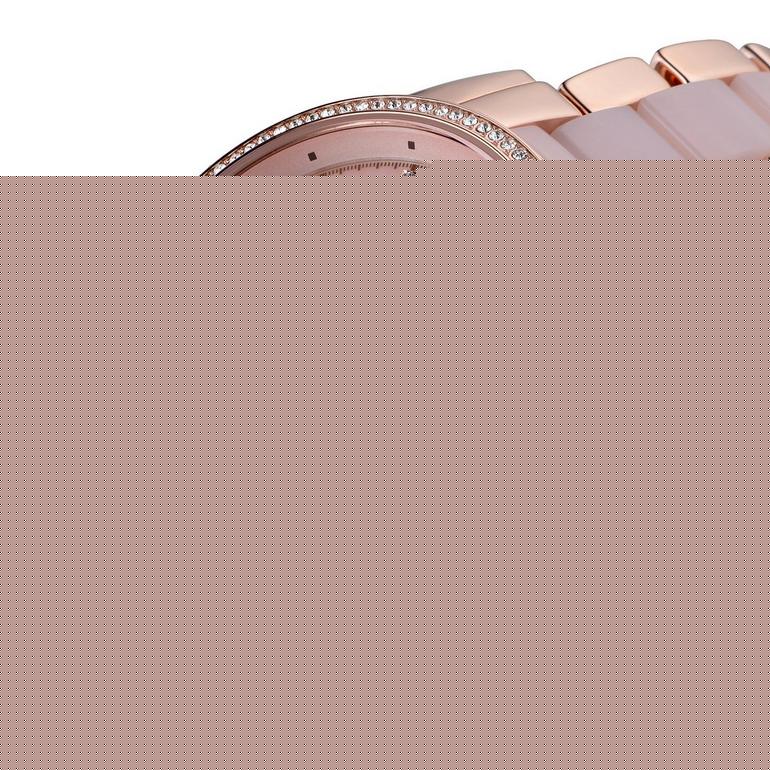 Michael Kors Ritz Chronograph Mother of Pearl White Dial Two Tone Steel Strap Watch For Women - MK6769