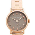 Marc Jacobs Baker Brown Dial Rose Gold Steel Strap Watch for Women - MBM8632