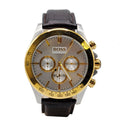 Hugo Boss Ikon White Dial Brown Leather Strap Watch for Men - 1513174