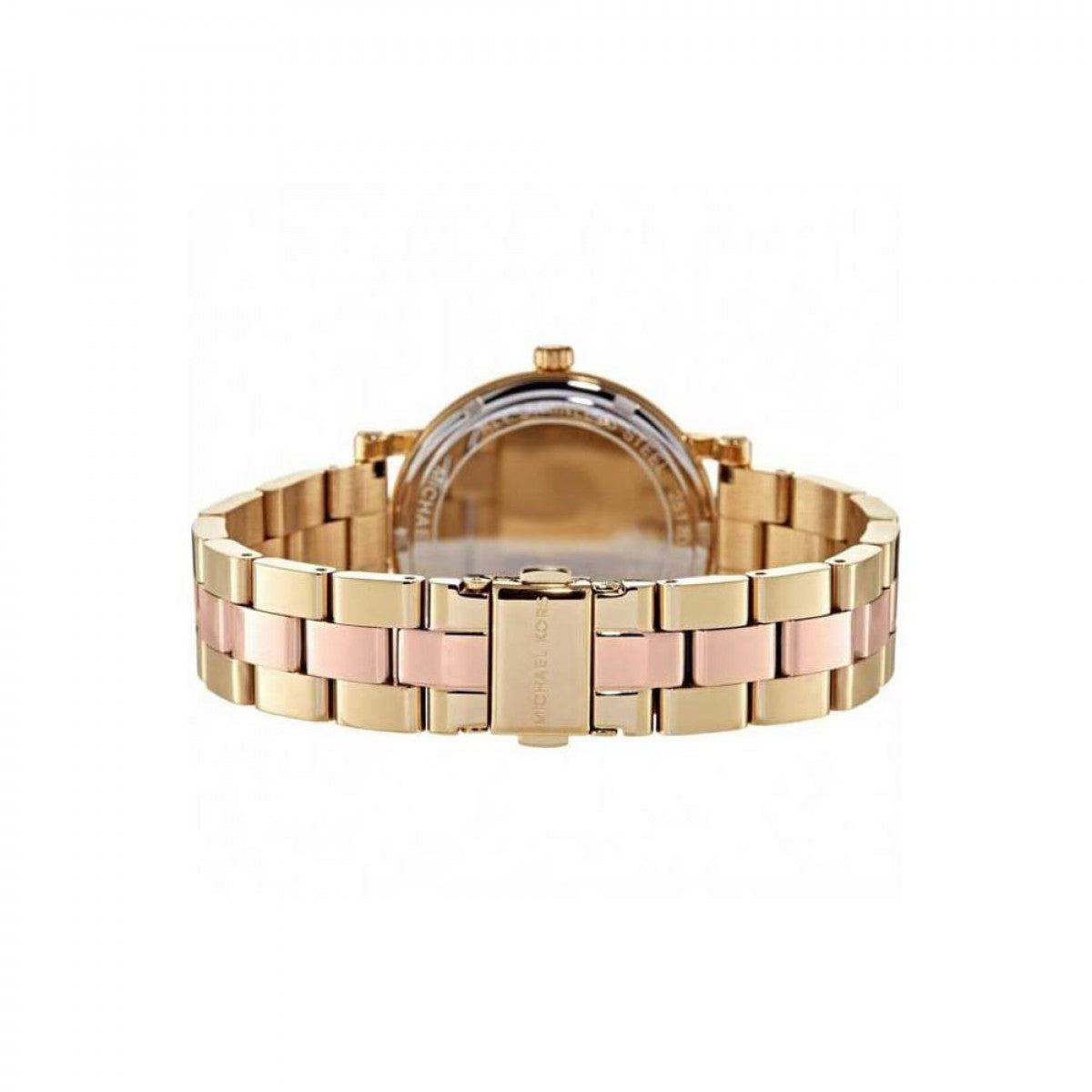 Michael Kors Norie Gold Dial Two Tone Steel Strap Watch for Women - MK3586