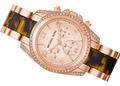 Michael Kors Blair Rose Gold Dial Two Tone Steel Strap Watch For Women - MK5859