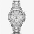 Michael Kors Sage Pavé Limited Edition Crystals Silver Dial Silver Steel Strap Watch for Women - MK7483LE