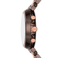Michael Kors Maren Chronograph Brown Dial Two Tone Steel Strap Watch for Women - MK7496