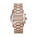 Michael Kors Runway Stop Hunger Quartz Blue Dial Rose Gold Steel Strap Watch For Men - MK8358