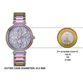 Guess Lily Analog Purple Dial Purple Steel Strap Watch For Women - GW0528L4