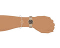 Guess Cubed Analog Black Dial Rose Gold Steel Strap Watch For Women - GW0607L3
