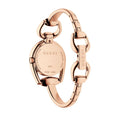 Gucci Horsebit Collection Diamonds Mother of Pearl Dial Rose Gold Steel Strap Watch For Women - YA139508
