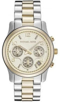 Michael Kors Runway Gold Dial Two Tone Steel Strap Watch for Women - MK5137