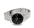 Omega De Ville Prestige Co-Axial Black Dial Silver Steel Strap Watch for Men - 424.10.40.20.01.001