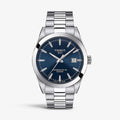 Tissot Gentlemen Powermatic 80 Silicium Blue Dial Silver Steel Strap Watch For Men - T127.407.11.041.00