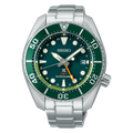 Seiko Prospex GMT Divers Automatic Marine Green Dial Silver Steel Strap Watch For Men - SPB381J1