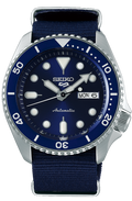 Seiko 5 Sports Automatic SKX Blue Dial Blue NATO Strap Watch For Men - SRPD51K2