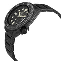 Seiko 5 Sports Automatic Black Dial Black Steel Strap Watch For Men - SRPD65K1