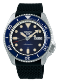 Seiko 5 Sports SKX Automatic Blue Dial Blue Silicone Strap Watch for Men - SRPD71K2