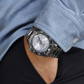 Seiko Prospex Limited Edition Automatic GMT Glacier Blue Dial Silver Steel Strap Watch For Men - SPB385J1