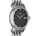 Tissot T Classic Bridgeport Black Dial Silver Steel Strap Watch For Men - T097.410.11.058.00