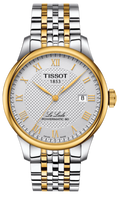 Tissot T Classic Le Locle Powermatic 80 Silver Dial Two Tone Steel Strap Watch For Men - T0064072203301