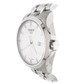 Tissot T Trend Couturier Chronograph White Dial Silver Steel Strap Watch For Men - T035.410.11.031.00