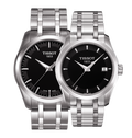 Tissot T Trend Couturier Lady Black Dial Silver Steel Strap Watch For Women - T035.210.11.051.00