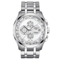 Tissot T Classic Couturier Chronograph White Dial Silver Steel Strap Watch For Men - T101.617.11.031.00