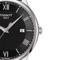 Tissot T Classic Tradition Quartz Black Dial Black Leather Strap Watch For Men - T063.610.16.058.00