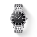 Tissot T Classic Bridgeport Black Dial Silver Steel Strap Watch For Men - T097.410.11.058.00