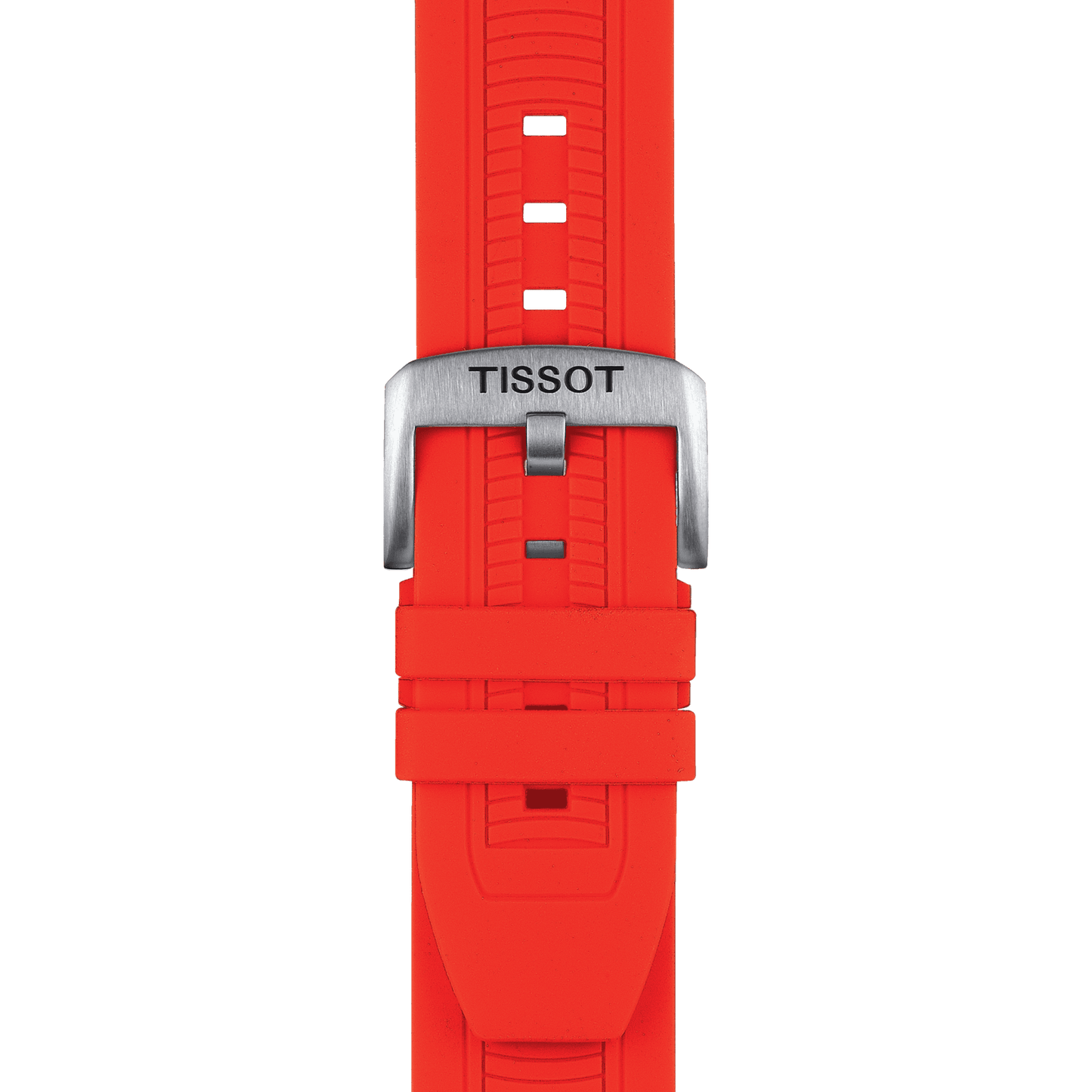 Tissot T Race Chronograph Black Dial Red Silicone Strap Watch For Men - T115.417.27.051.00