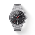 Tissot Chrono XL Black Dial Silver Steel Strap Watch For Men - T116.617.11.057.00