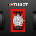 Tissot Chrono XL Classic Silver Dial Brown Leather Strap Watch For Men - T116.617.36.037.00