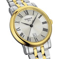 Tissot T Classic Carson Lady Premium Silver Dial Two Tone Steel Strap Watch For Women - T122.210.22.033.00