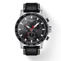 Tissot Supersport Chrono Black Dial Black Leather Strap Watch for Men - T125.617.16.051.00