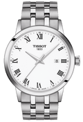 Tissot T Classic Dream White Dial Silver Steel Strap Watch For Men - T129.410.11.013.00