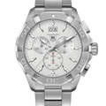 Tag Heuer Aquaracer White Dial Silver Steel Strap Watch for Men - CAY1111.BA0927