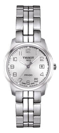 Tissot T Classic PR100 Silver Dial Silver Steel Strap Watch For Women - T049.210.11.032.00