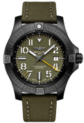 Breitling Avenger Automatic GMT 45 Night Mission Green Dial Green Nylon Strap Watch for Men - V323952A1L1X1
