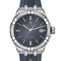 Maurice Lacroix Aikon Automatic Date Blue Dial Blue Silicone Strap Watch For Men - AI6008-SS000-430-4