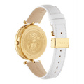 Versace Palazzo Empire White Dial White Leather Strap Watch for Women - VCO040017