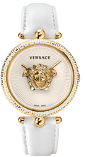 Versace Palazzo Empire White Dial White Leather Strap Watch for Women - VCO040017