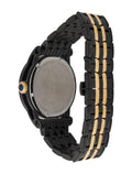 Versace Palazzo Empire Black Dial Two Tone Steel Strap Watch for Men - VERD01119