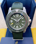 Breitling Superocean Automatic 44mm Outerknown Green Dial Green Nylon Strap Watch for Men - A17367A11L1W1