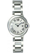 Cartier Ballon Bleu De Cartier White Dial Silver Steel Strap Watch for Women - W69010Z4