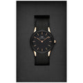 Daniel Wellington Iconic Motion Black Dial Rubber Strap Watch For Women - DW00100426