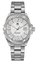 Tag Heuer Aquaracer Quartz White Dial Silver Steel Strap Watch for Men - WAY1111.BA0928