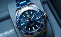 Tag Heuer Aquaracer Blue Dial Quartz Silver Steel Strap Watch for Men - WAY111C.BA0928