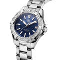 Tag Heuer Aquaracer Quartz Diamonds Blue Dial Silver Steel Strap Watch for Women - WAY131N.BA0748