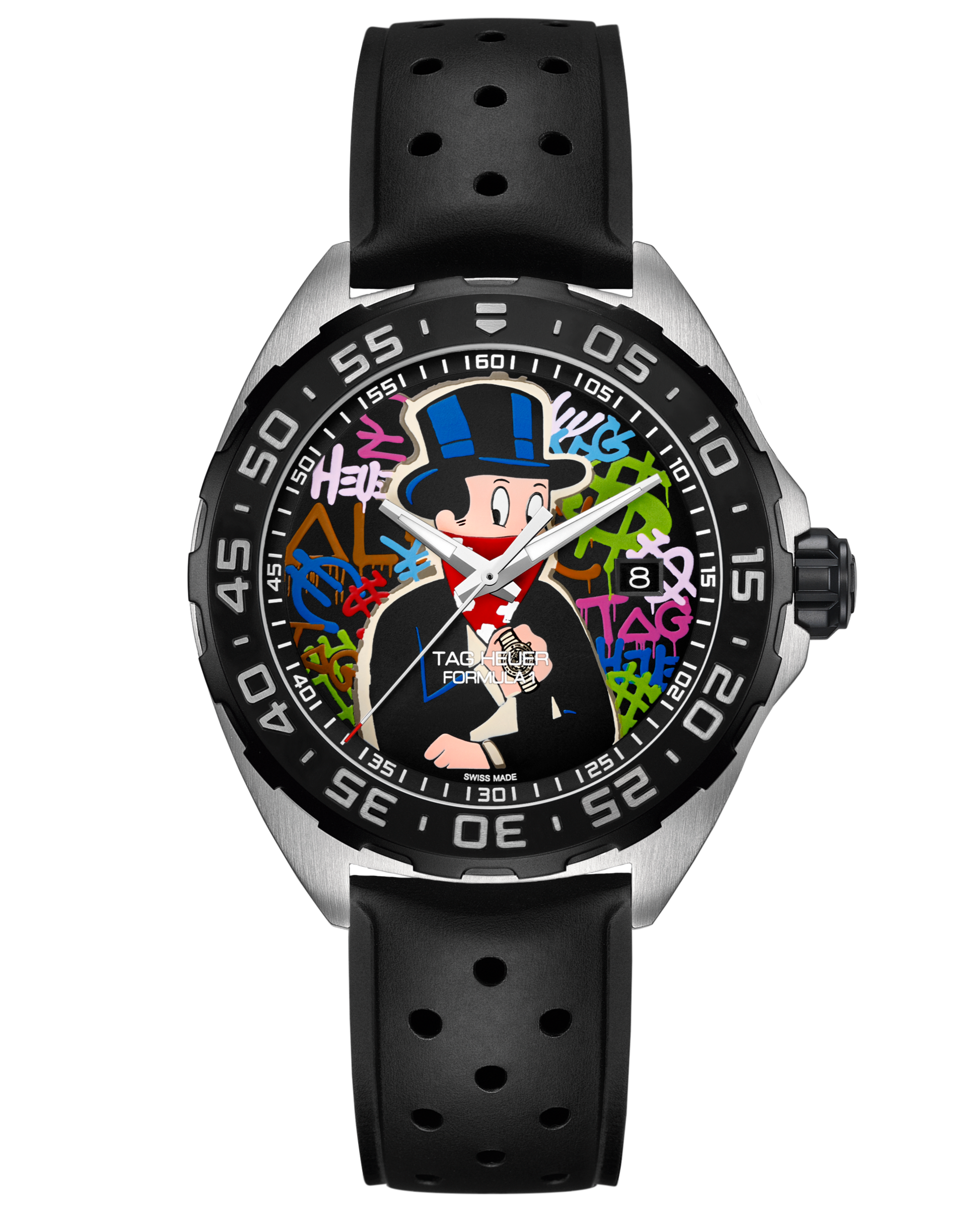 Tag Heuer Formula 1 Alec Monopoly Black Dial Watch for Men - WAZ1117.FT8023