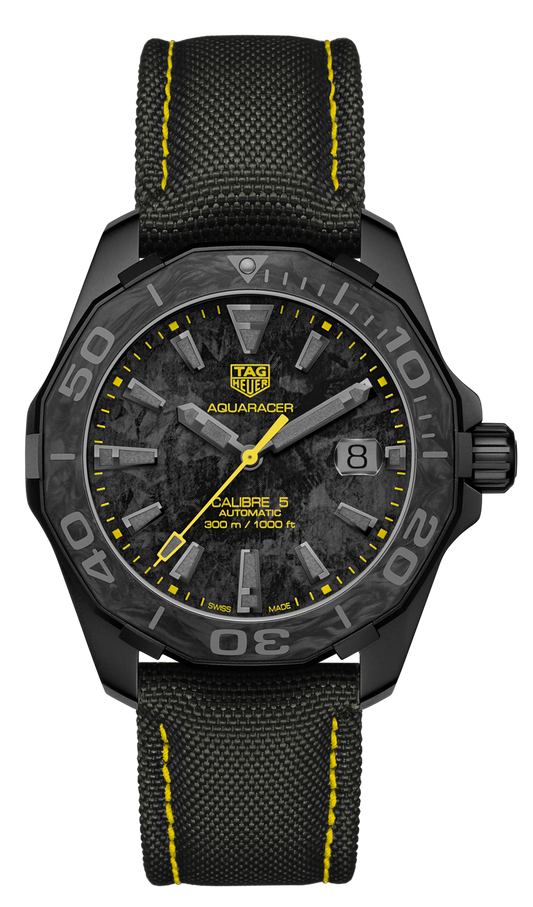 Tag Heuer Aquaracer Carbon Dial Watch for Men - WBD218B.FC6446