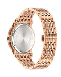 Versace Palazzo Empire Black Dial Rose Gold Steel Strap Watch for Men - VERD00718