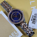 Michael Kors Lauryn Quartz Blue Dial Two Tone Steel Strap Watch For Women - MK3929